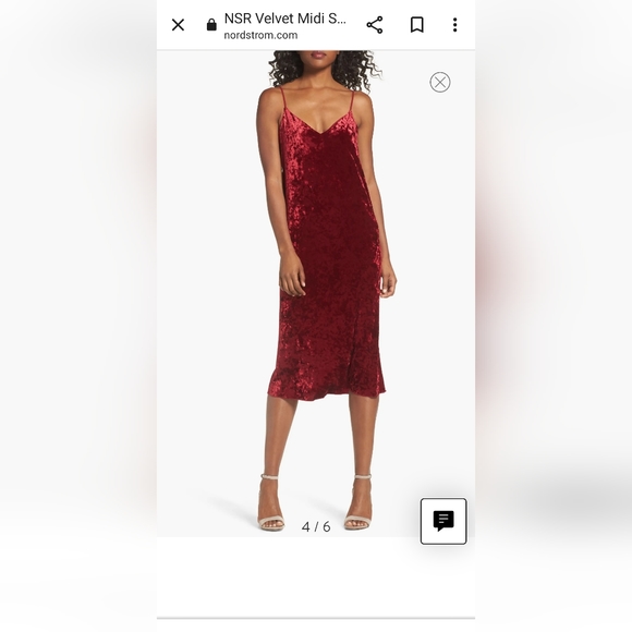 NSR Velvet Midi Slipdress - Picture 8 of 11